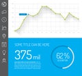 Simple infographic dashboard template