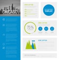 Simple infographic dashboard template