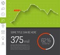 Simple infographic dashboard template