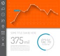 Simple infographic dashboard template