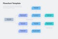 Simple infographic for flowchart template with place for your content