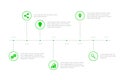 Simple Infographic Timeline - Green