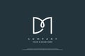 Initial Letter DM Logo or MD Logo Design