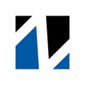 Simple initial N logo design vector