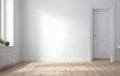 simple interior with empty wall copy space ai generated