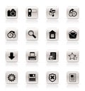 Simple Internet and Website Icons Royalty Free Stock Photo