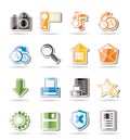 Simple Internet and Website Icons Royalty Free Stock Photo