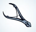 Nail clippers. Vector drawing icon Royalty Free Stock Photo