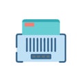 Simple Item Barcode Design for Organization Royalty Free Stock Photo