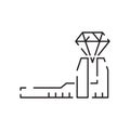 Simple Jewelry Related Vector Line Icon. Earrings, Body Cross, Engagement Ring and more. Gold, diamond, luxury, fashion