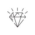 Simple Jewelry Related Vector Line Icon. Earrings, Body Cross, Engagement Ring and more. Gold, diamond, luxury, fashion