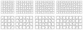 Simple jigsaw puzzle template with different width height ratio and pieces size