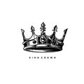 Simple kings crown vector illustration