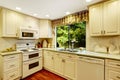 Simple kitchen interior in old house Royalty Free Stock Photo