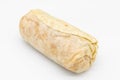 Simple Large Burrito on a White Background Royalty Free Stock Photo