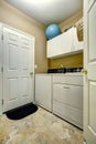 Simple laundry room interior Royalty Free Stock Photo