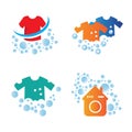 simple laundry vector free icon logo