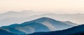 The simple layers of Smokies sunset - Smoky Mountain Nat. Royalty Free Stock Photo