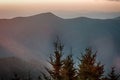 The simple layers of the Smokies sunset - Smoky Mountain Nat.