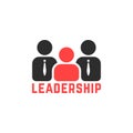 Simple leadership logo like team work