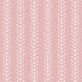 Simple leaf seamless pattern. Hand drawn pink background. Cute wallpaper.