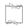Simple leaf-themed frames to decorate greeting cards, thanks giving, invitations and displays