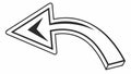 Simple Left Arrow Icon, Directional Pointer, Navigation Element, vector design Generative AI Royalty Free Stock Photo