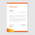 Yellow Line letterhead premium vector Royalty Free Stock Photo