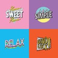 Simple Lifestyle Passion Word Graphic Illustration