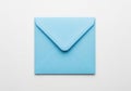 Simple light blue envelope on a white background Royalty Free Stock Photo