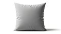 A simple light gray rectangular pillow on a white background Royalty Free Stock Photo