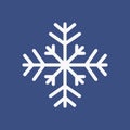 Simple light snowflake symbol design Royalty Free Stock Photo