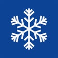Simple light snowflake symbol design Royalty Free Stock Photo