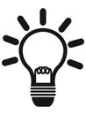 Simple lightbulb icon