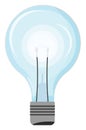 Simple lightbulb, icon