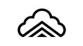 Cloud Computing Icon and Network Symbol Royalty Free Stock Photo