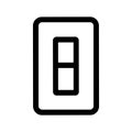 Simple Outline Light Switch Electrical Control Panel Isolated Icon Royalty Free Stock Photo