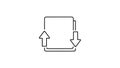 Upload Download Sync Arrows Icon Royalty Free Stock Photo