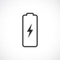 Simple linear battery icon Royalty Free Stock Photo