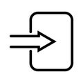 Simple linear paste icon document information insert paste data