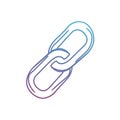 Simple link icon representing connection and internet symbolism Royalty Free Stock Photo