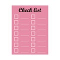 Simple list icon - clipboard checklist illustration