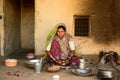 Simple living in the village on the desert in Gujarat