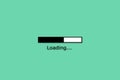 simple loading bar as website design element Royalty Free Stock Photo