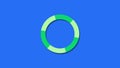 SIMPLE LOADING ICON IN GREEN SCREEN. LOADING SYMBOL