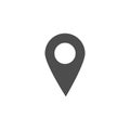 Simple location icon vector Royalty Free Stock Photo