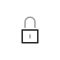 Simple Locks Related Vector Line Icons. Lock for security. Vector illustration Royalty Free Stock Photo