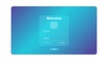 Simple Login Page Template Design For Website, Mobile, Computer, Application etc. Username and password for login. Interface login Royalty Free Stock Photo