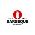 Simple logo for barbeque restaurant