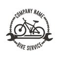 Simple logo for bike service Royalty Free Stock Photo
